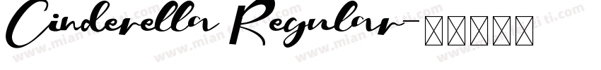 Cinderella Regular字体转换